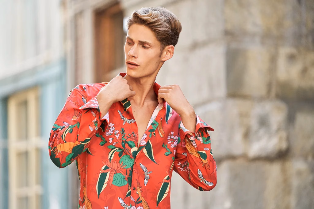 Grosvenor London kampanyası, gömlek, erkek model portresi, doğal ışık, İstanbul moda fotoğrafçısı Şems Erik