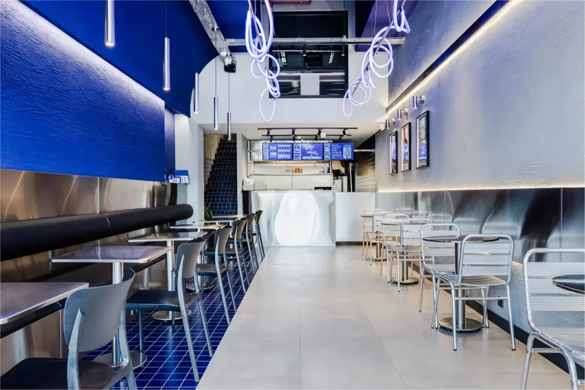 Droll Smash Burger: iç mimari fotoğrafçılığı çalışması, Ankara fotoğrafçısı Şems Erik
