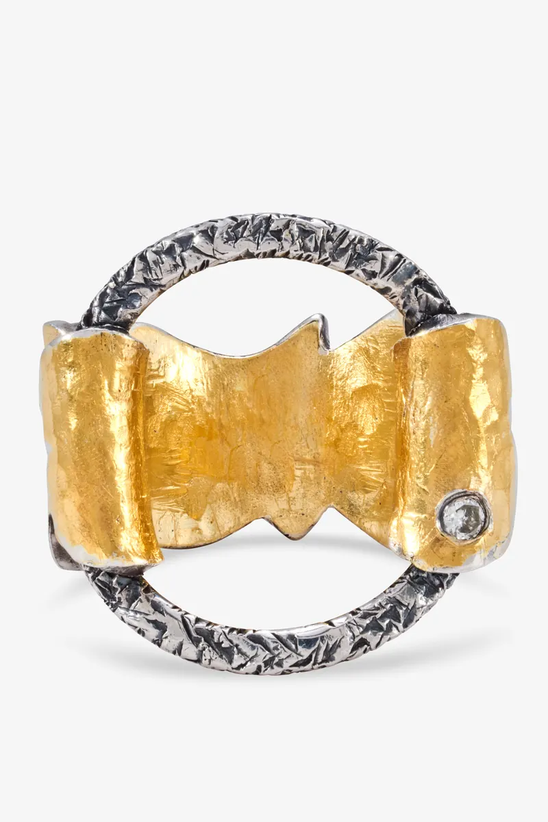 Mosi Jewelry Age of Lights koleksiyonu, kare 3: yüzük beyaz fonda ürün katalog çekimi, Ankara takı fotoğrafçısı Şems Erik