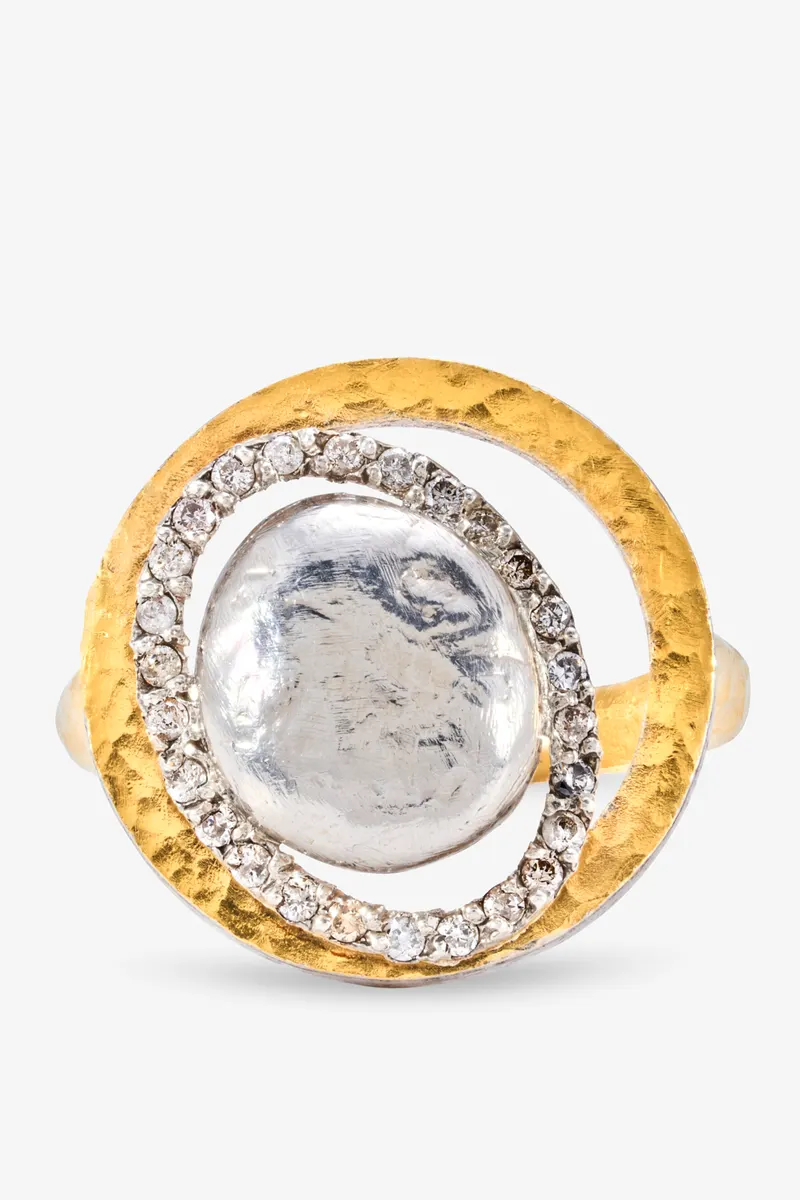 Mosi Jewelry Age of Lights koleksiyonu, kare 6: yüzük beyaz fonda ürün katalog çekimi, Ankara takı fotoğrafçısı Şems Erik