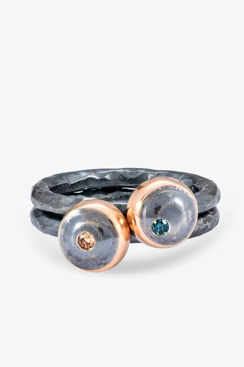 Mosi Jewelry Rigel koleksiyonu, kare 12: yüzük beyaz fonda ürün katalog çekimi, Ankara takı fotoğrafçısı Şems Erik